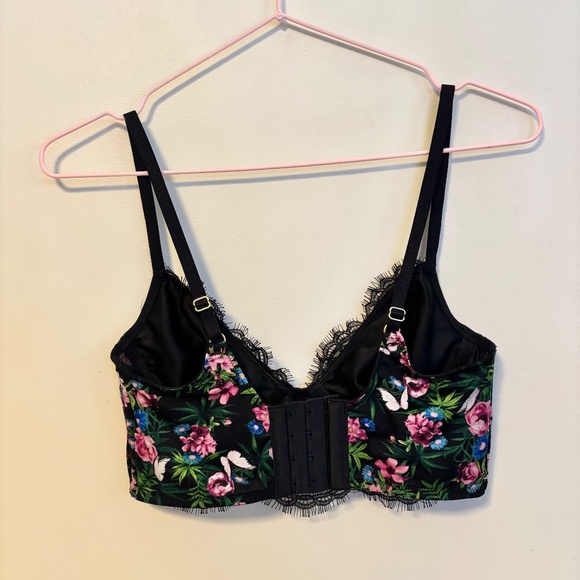Victoria’s Secret Very Sexy So Obsessed Lace Unlined Corset Top Bra Floral XS - Picture 4 of 5